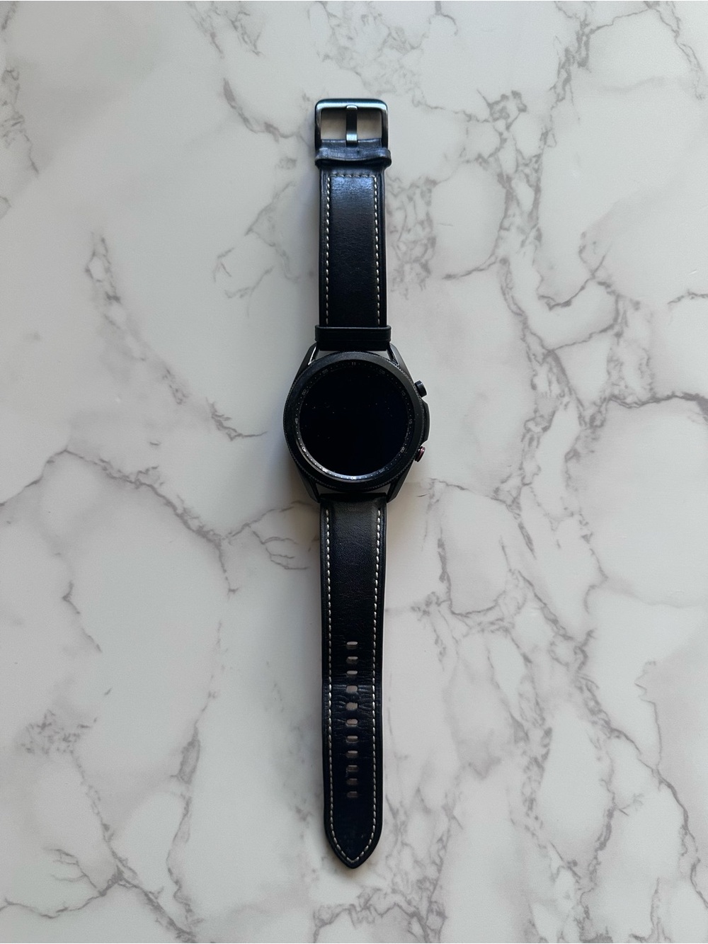 Samsung Watch3 Smartwatch 8gb in Black w/ Premium Genuine Leather Band (M/L) - Picture 5 of 12
